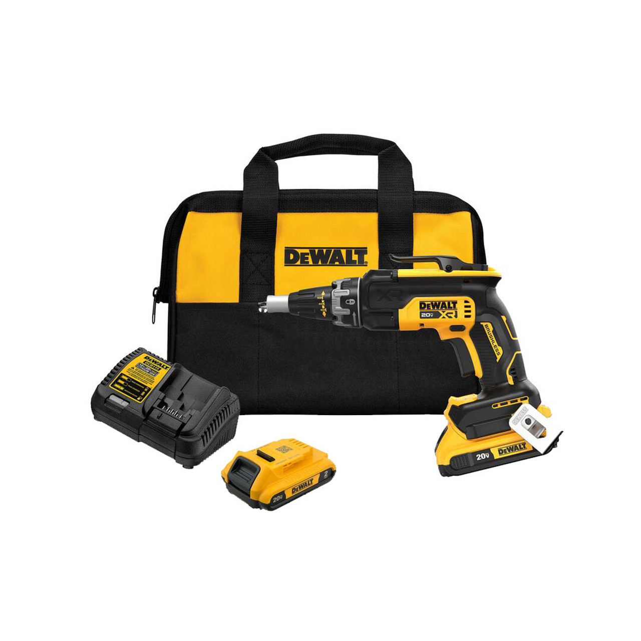 DEWALT DEW-DCF630D2 20V MAX XR Brushless Drywall Screwgun 2x 2.0Ah