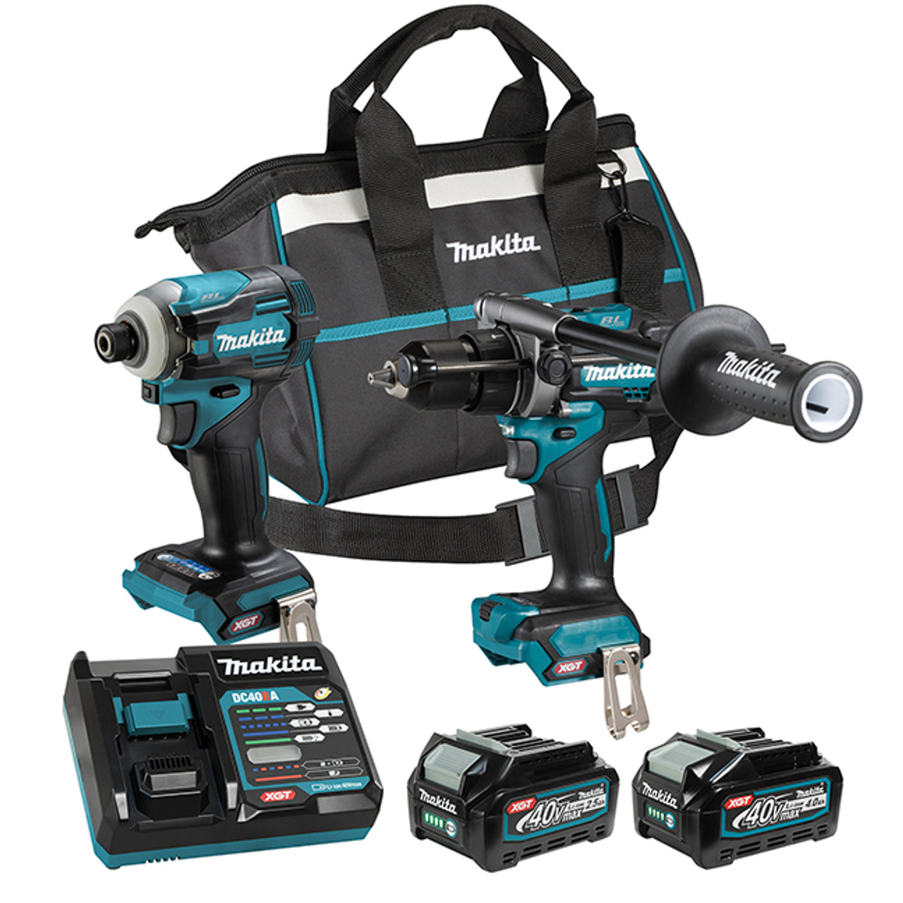 Makita MAK-DK0114G210 40V XGT 2pc Combo Kit - Hammer Drill