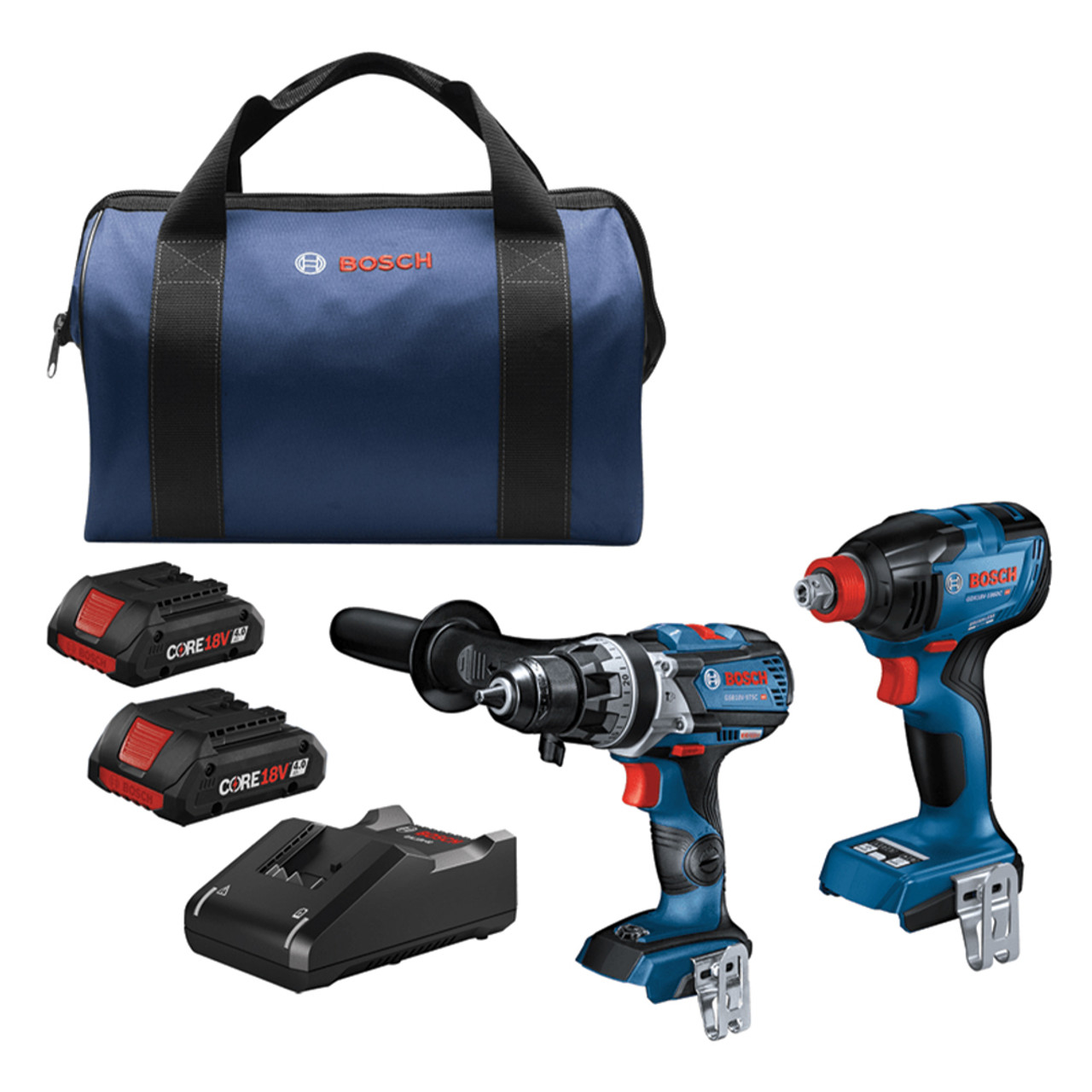 Bosch BOS GXL18V 227B25 18V 2 Tool 2x CORE 18V 4.0Ah Combo Kit