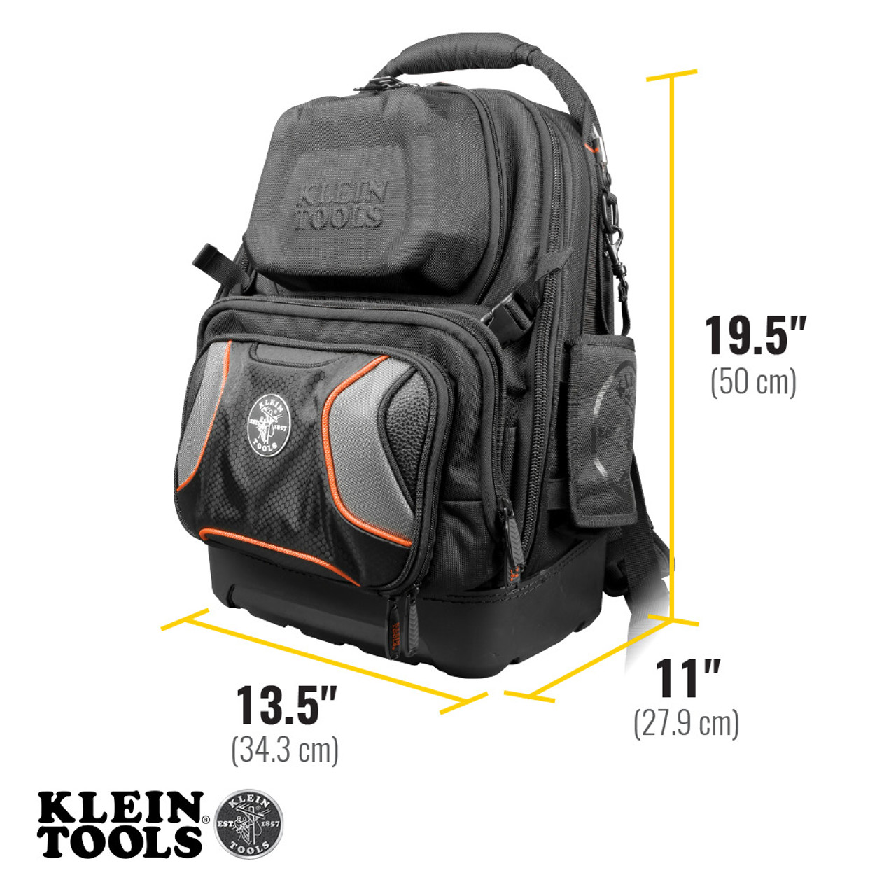 Klein KLE-55485 Tradesman Pro Tool Master Tool Bag Backpack 48 Pockets  Atlas-Machinery