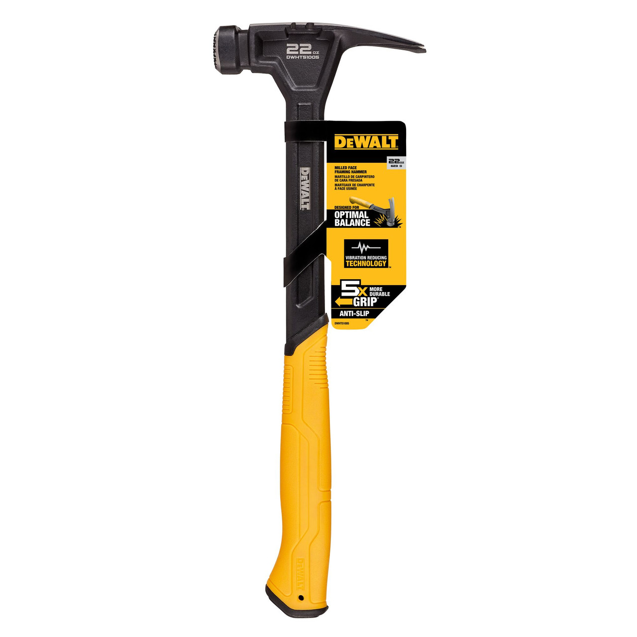 DEWALT DEWDWHT51005 22oz Steel Framing Hammer AtlasMachinery