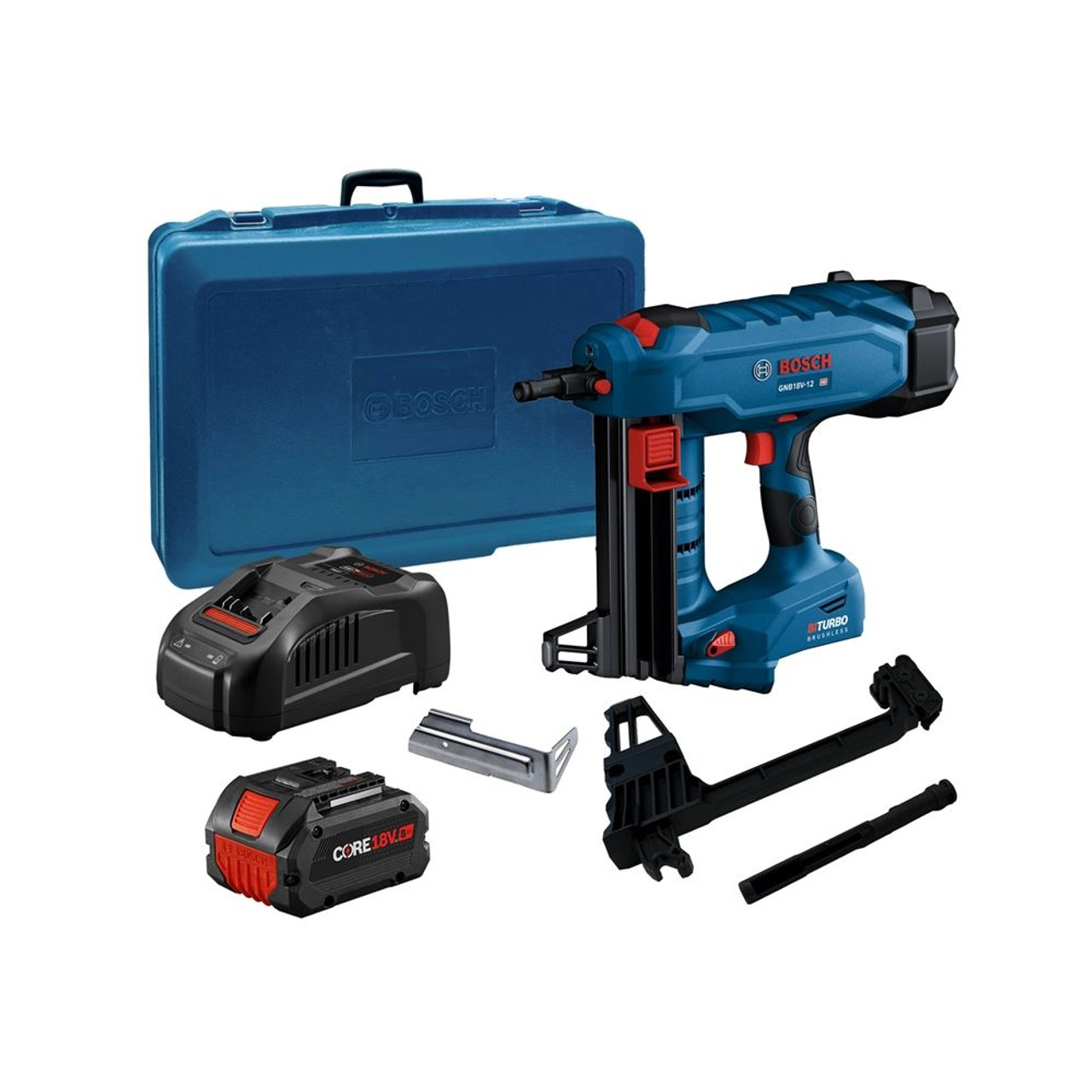 Bosch BOS GNB18V 12K14 18V Concrete Nailer Kit with 1 CORE18V 8.0Ah High Performance Battery