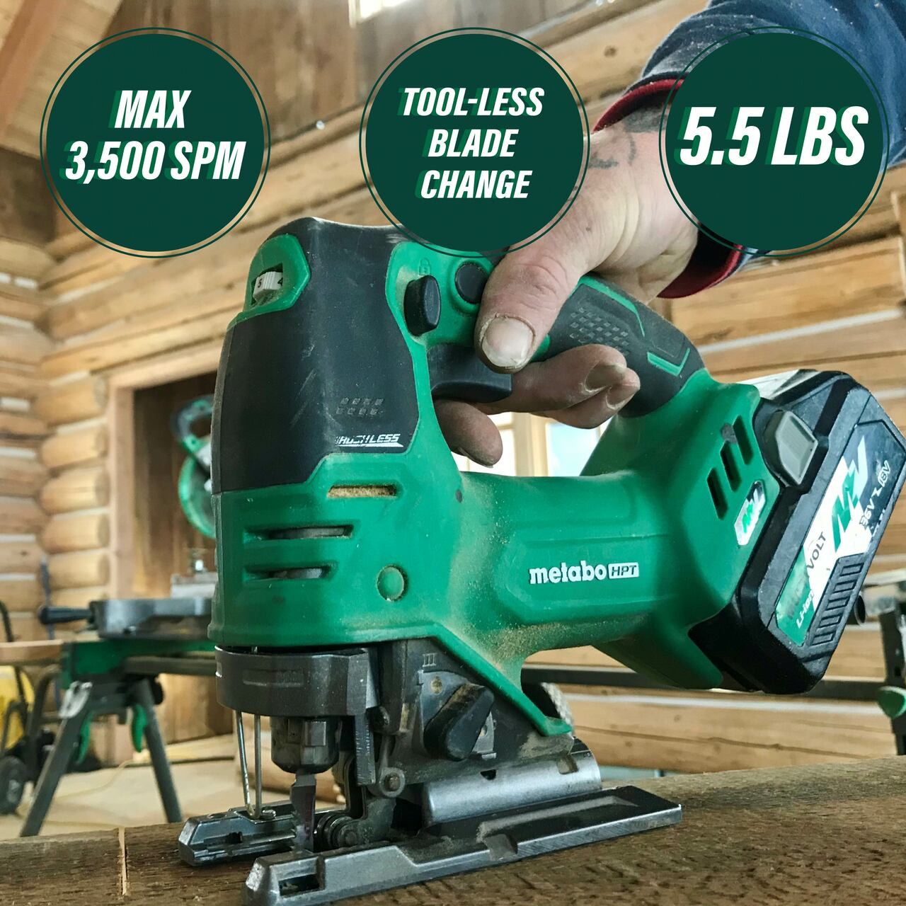 Metabo-HPT HPT-CJ36DAQ4M 36v Brushless Jigsaw W/Variable Speed Bare Tool  Atlas-Machinery