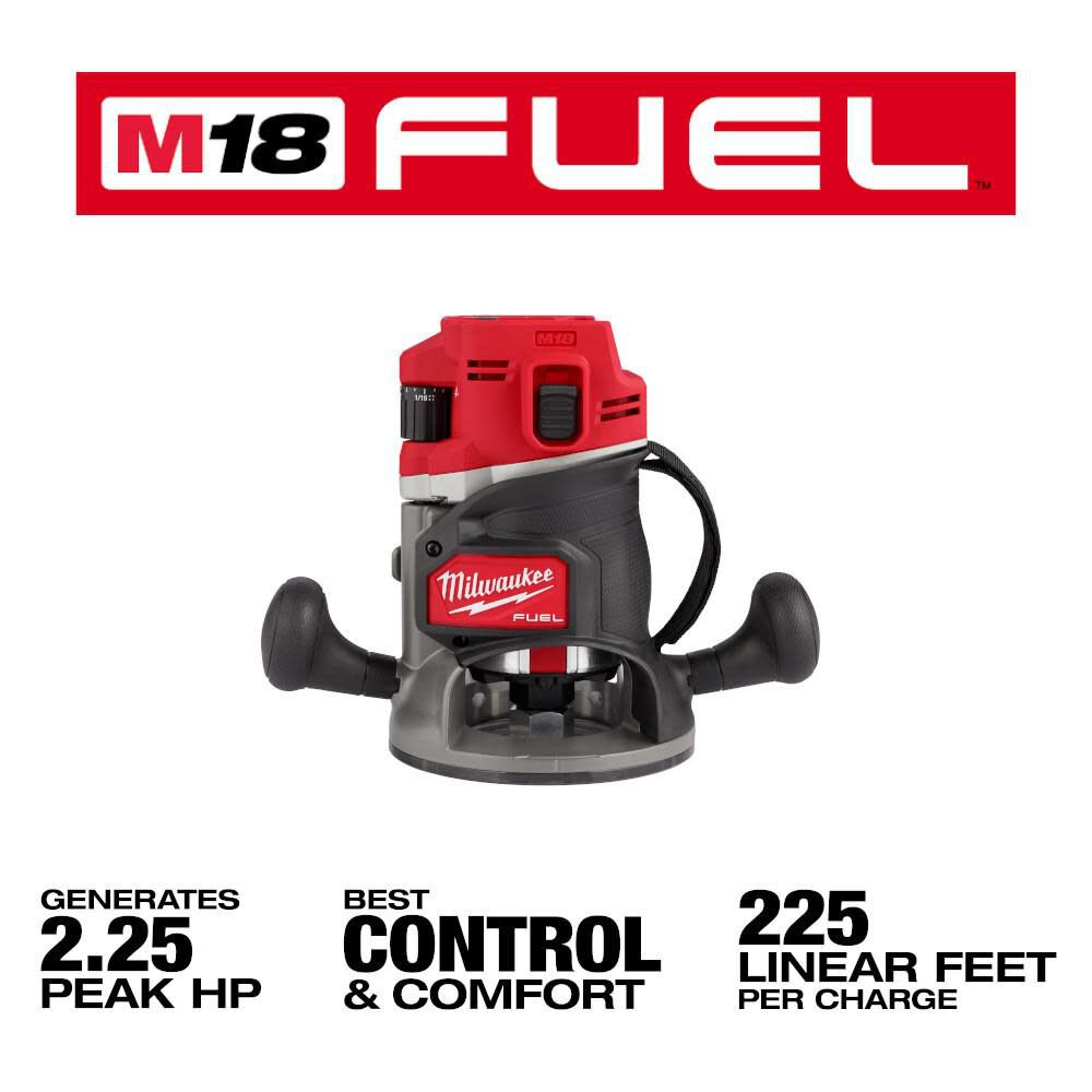 Milwaukee MIL-2838-21 M18 FUEL 1/2in Router Kit - Atlas-Machinery