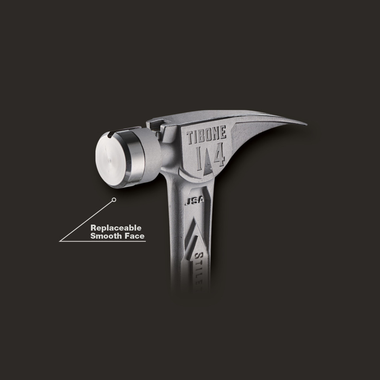 Stiletto STIL-TIB14RSC TIBONE 14oz Titanium Framing Hammer Smooth Face