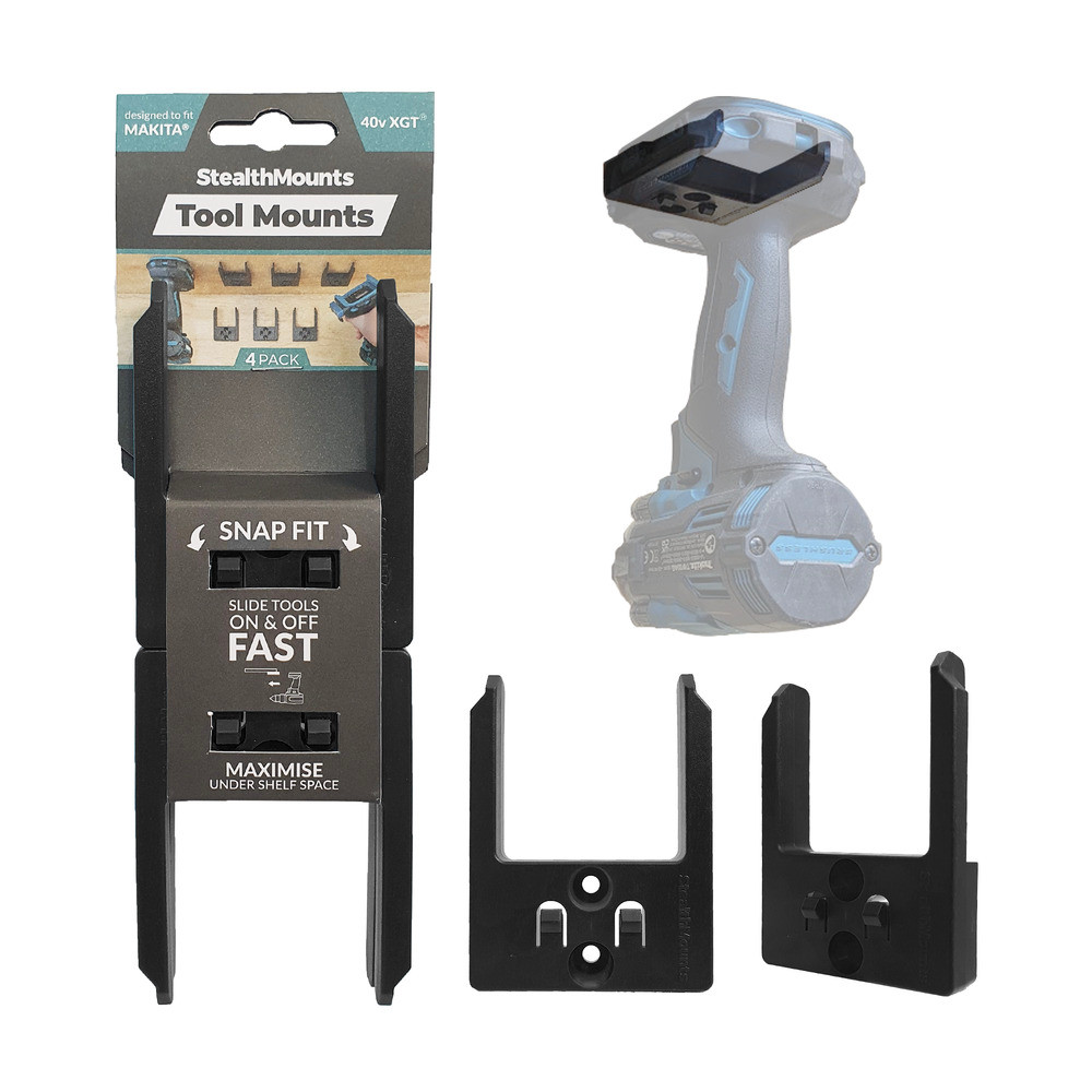 StealthMounts SM-TM-MK40-BLK-4 Tool Mounts Makita 40v XGT Black