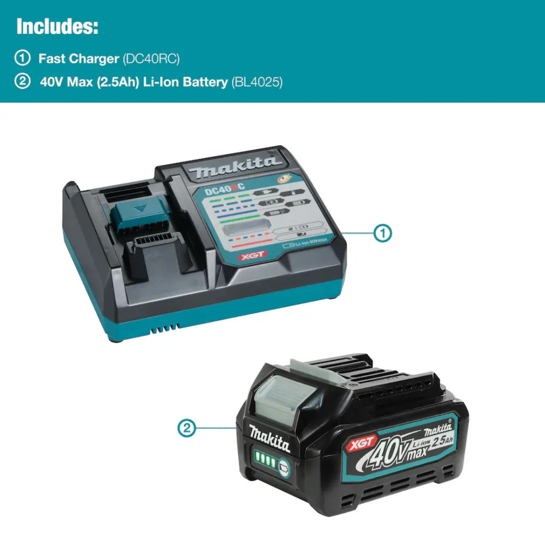 Makita MAK-T-05929 40V max XGT 2.5Ah Battery & Fast Charger