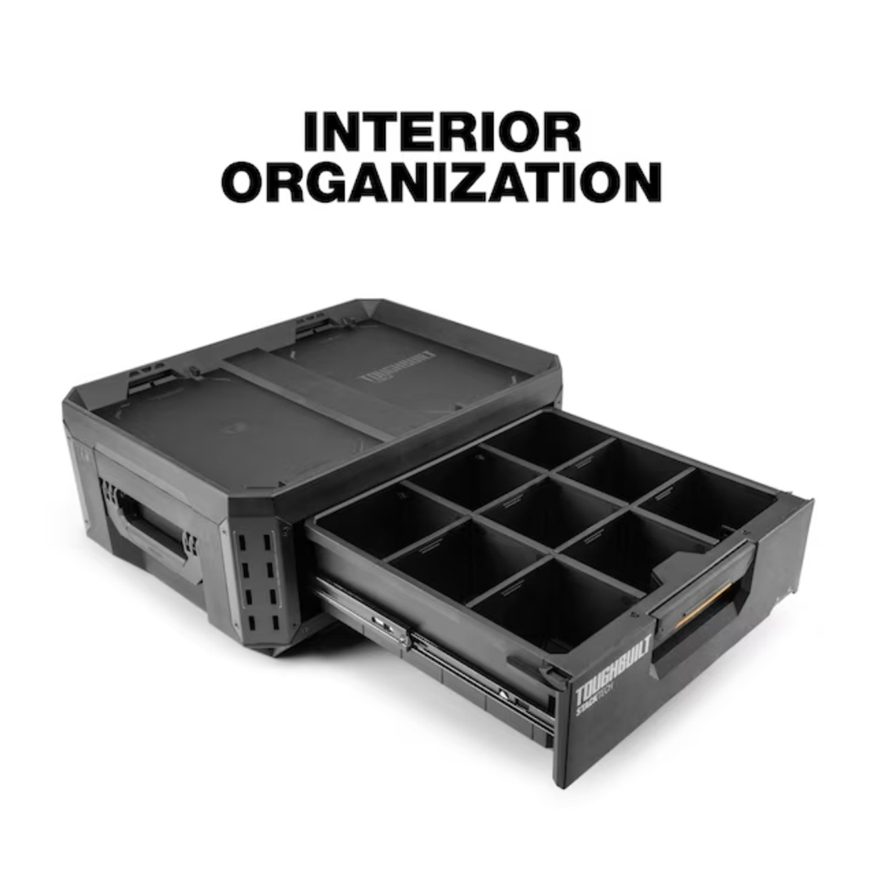 Toughbuilt Rolling Drawer Box Release Date ToughBuilt TB-B1-D-30-1 StackTech 1 Drawer Tool Box - Atlas-Machinery