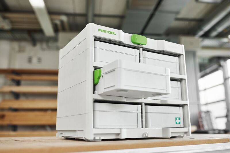 Festool FES-577816 Systainer Rack SYS3-RK/6 M 337-Set - Atlas-Machinery