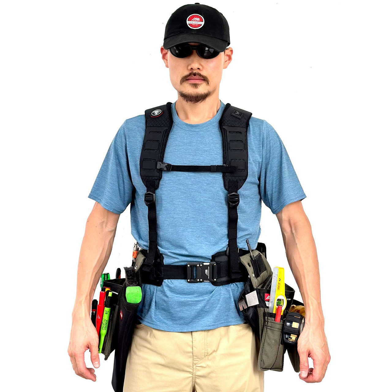小物 atlast&co WORK SUSPENDER Blue Mountain Men's Utility Suspenders, 2 in. x 48 in. at