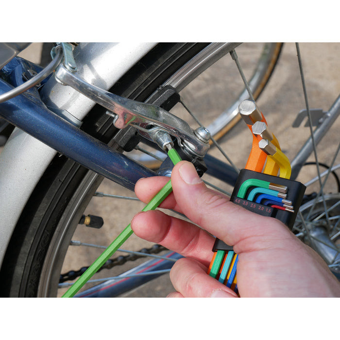 Wiha Tools WIHA-66980 Ball End Color Coded Hex L-Key Set Metric 9