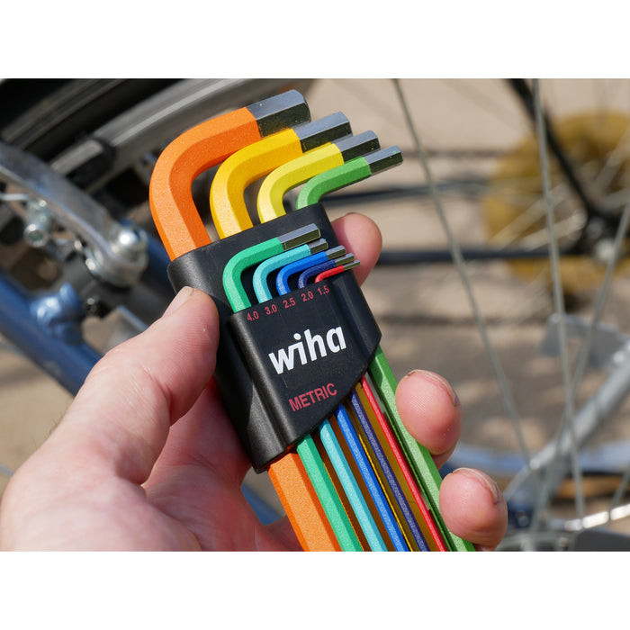 Wiha Tools WIHA-66980 Ball End Color Coded Hex L-Key Set Metric 9