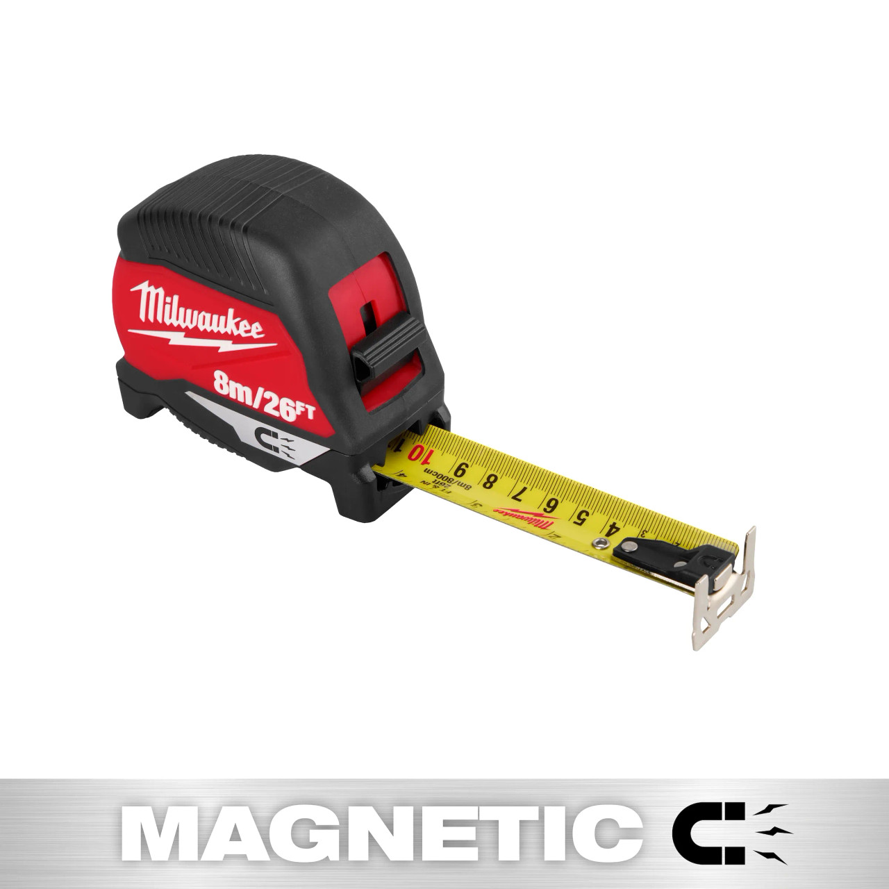 Milwaukee MIL-48-22-1026M 26ft Magnetic Tape Measure - Atlas-Machinery