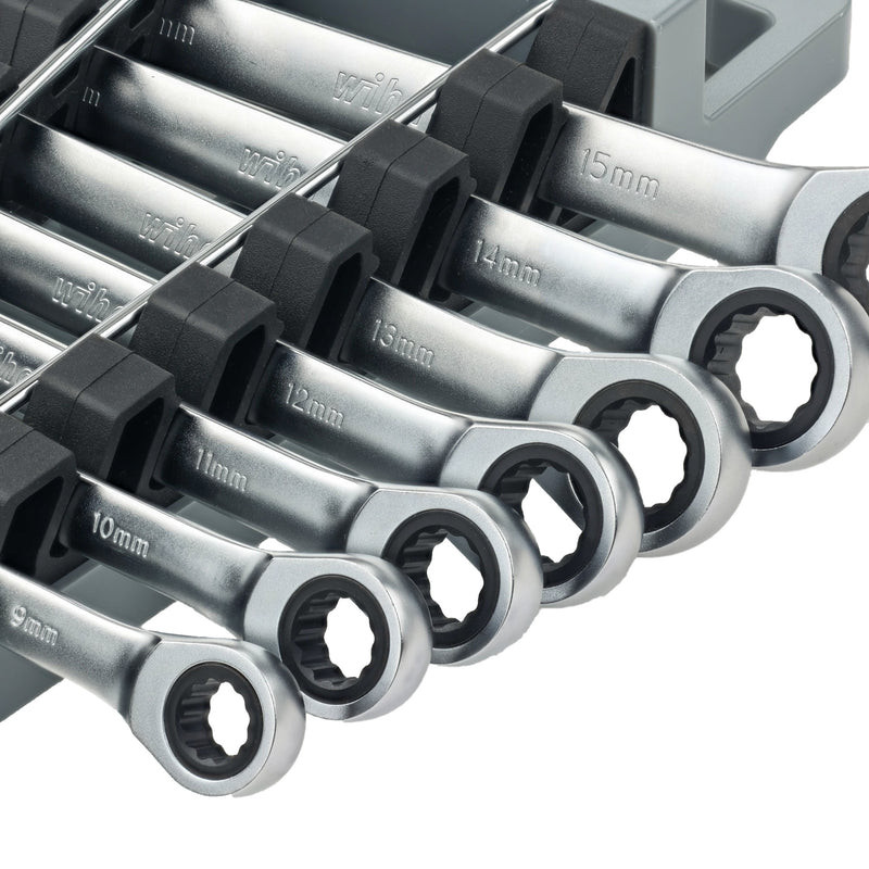 Wiha Tools WIHA-30390 7 Piece Metric Combination Ratchet Wrench Set ...