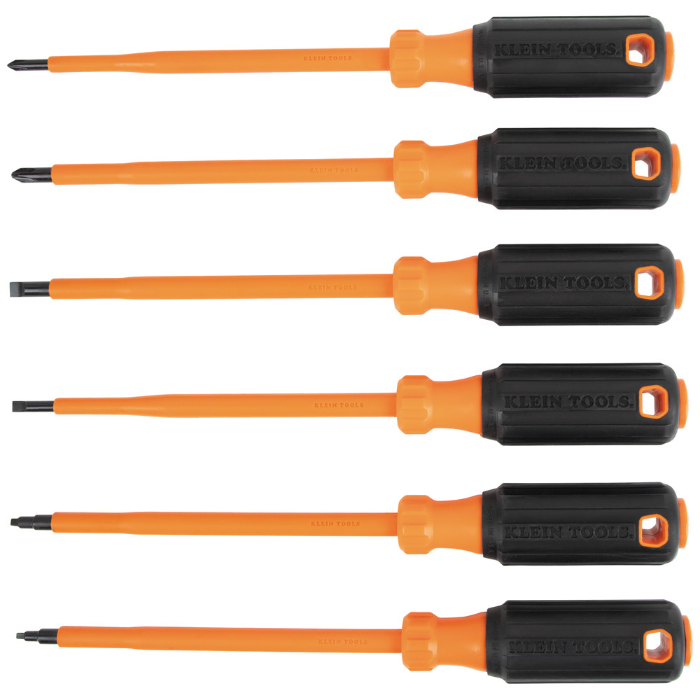 Klein Tools KLE-85077INSR 7-Piece Insulated Screwdriver Set Plus