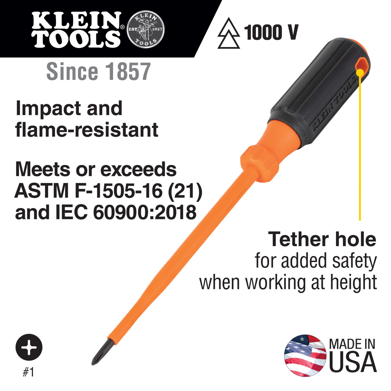 Klein Tools KLE-85077INSR 7-Piece Insulated Screwdriver Set Plus