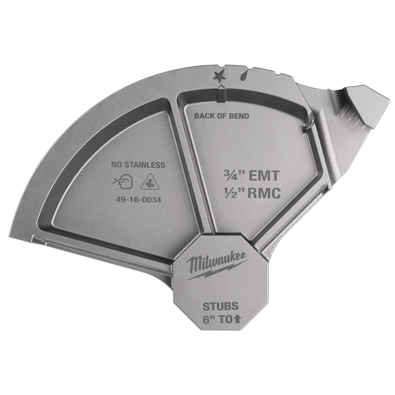 Milwaukee MIL-49-16-0034 3/4in EMT / 1/2in RMC Conduit Bending Shoe ...