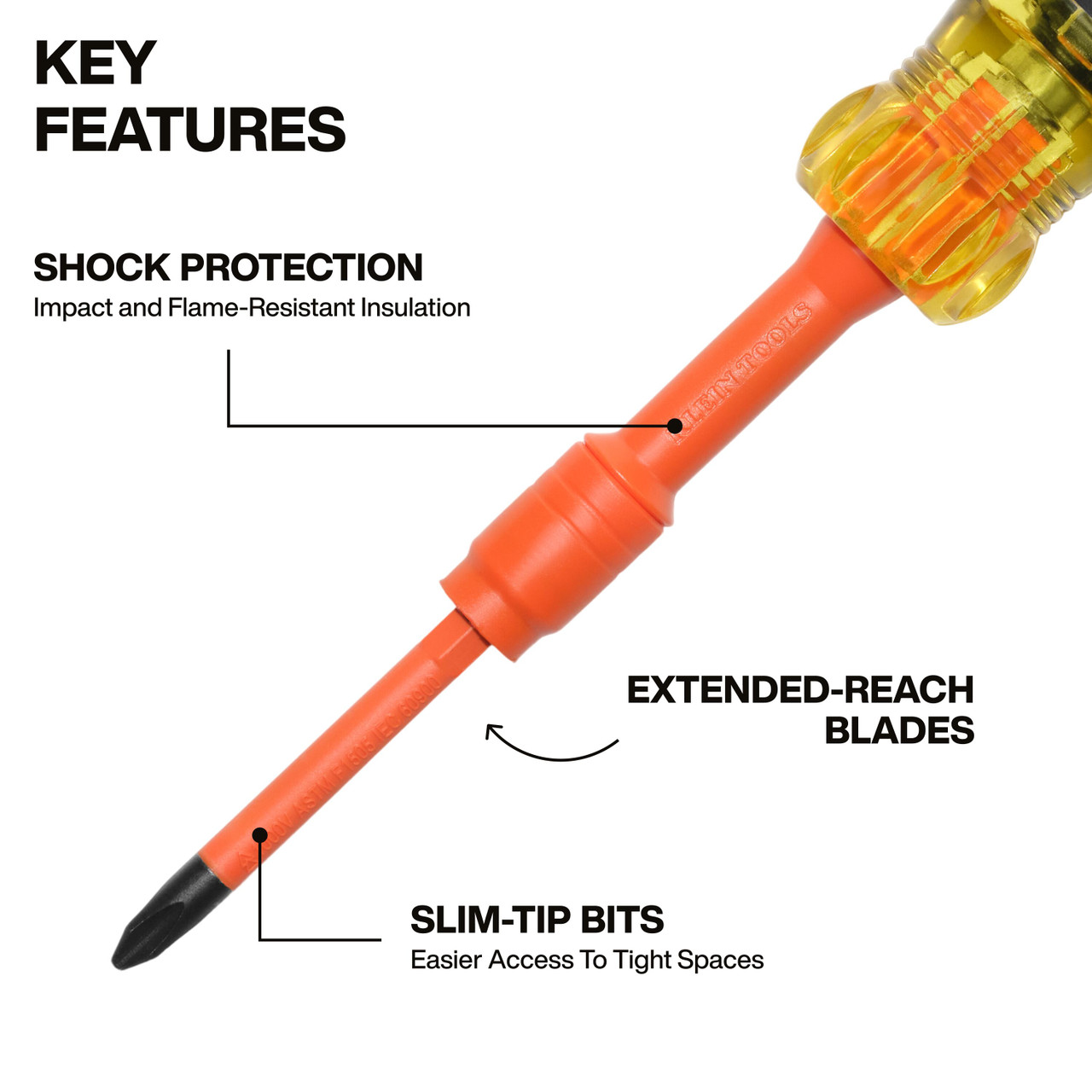 Klein Insulated Auto-Lock Screwdriver | Atlas Tools & Machinery
