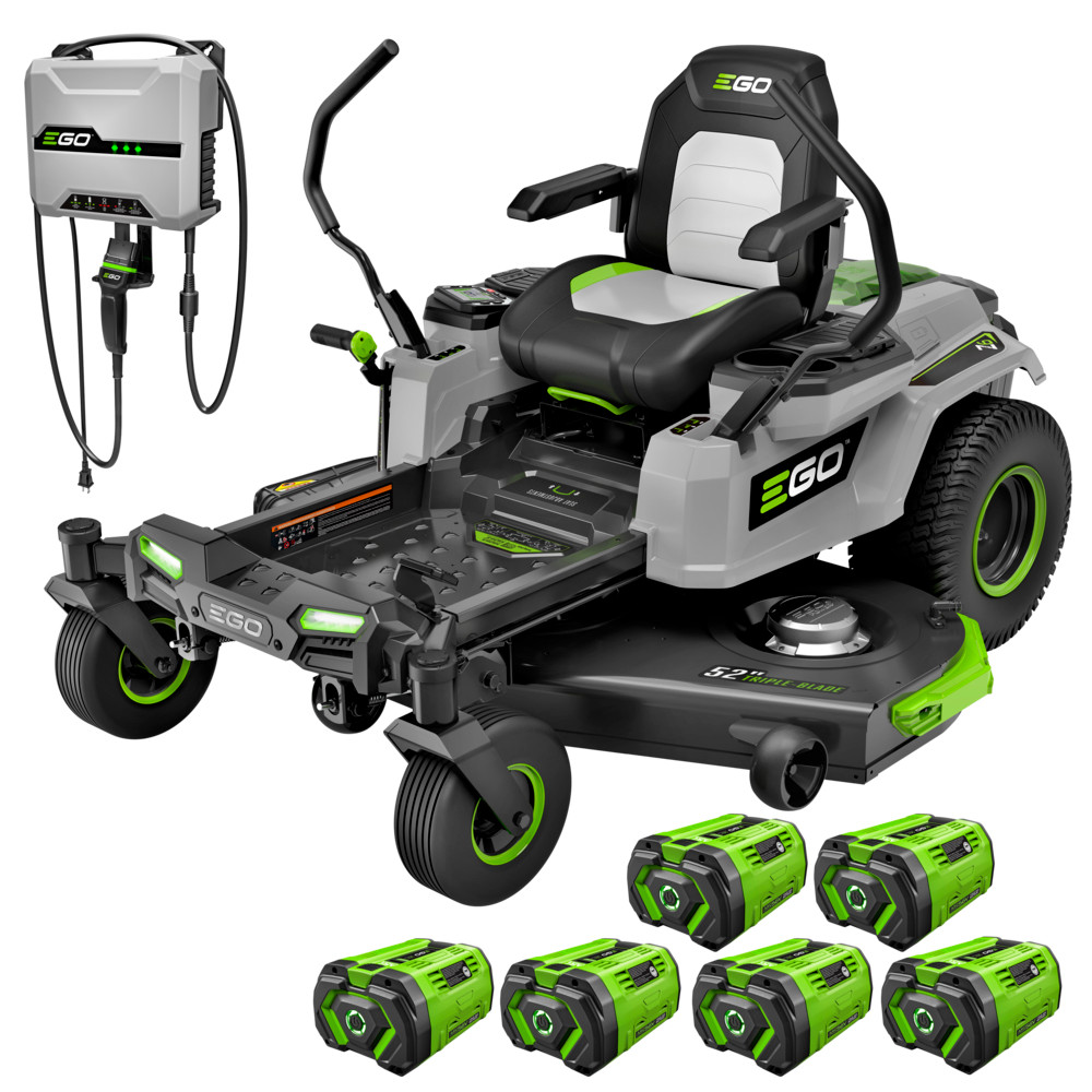 EGO Power EGO-ZT5216L 52in Z6 Zero Turn Riding Mower with 6x 10.0