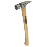 Stiletto Tool TI14MC 14oz Titanium Hammer with Milled Face and 18" Curved Hickory Hand