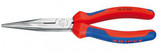 Knipex KNIP-2612200SBA 8in OAL Long Nose Pliers With Cutter Comfort Grip 2