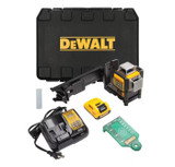 DEWALT DEW-DW089LG 3 Beam Green Laser With 12V Battery & Charger