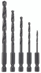 Bosch BOS-BL5IM  5 pc. Impact Tough Black Oxide Drill Bit Set