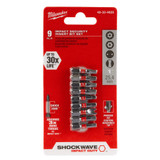 Milwaukee MIL-48-32-4620  SHOCKWAVE Security Insert Bit Set (9-Piece)