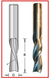 Dimar DIM-SC455DC  Solid Carbide Spiral 7/32 X 1/4 X 1in Downcut