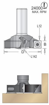 Dimar DIM-N163R8-39  Insert Planing Bit 39mm Diameter