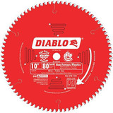 Freud FRE-D1080N Diablo 10-Inch 80 Tooth TCG Non-Ferrous Metal and Plastic Cutting Saw Blade with 5/8-Inch Arbor and PermaShield Coating