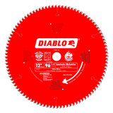 Freud FRE-D1296N Diablo 12-Inch 96 Tooth TCG Non-Ferrous Metal and Plastic Cutting Miter Saw Blade with 1-Inch Arbor