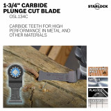 Bosch BOS-OSL134C 1-3/4in Starlock Oscillating Multi Tool Carbide Blade