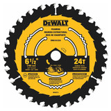 DeWALT DWA161224 6-1/2" X 24T Circular Saw Blade 