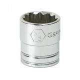 GearWrench GW-80498 SKT STD 3/8 Drive 12 Point 3/8 Socket 