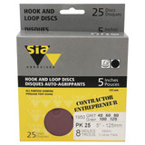 SIA Abrasives SIA-5x8H-MIX-40-120 5in 1950 Hook and Loop Discs 8H Mixed Universal (25pk) 40-120G