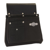 Buckaroo BUCK-NBS2B Leather 2 Pocket Nailbag - Black