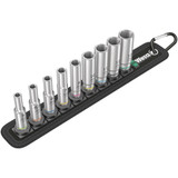 Wera WERA-05004525001 Belt A Deep 1 Socket 9-Piece Set, 1/4" Drive