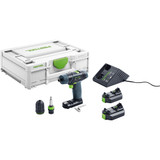 Festool FES-576106 10.8V 2.6Ah TSX Cordless Drill SYS 3