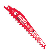 Freud FRE-DS0603CPC Diablo Demo Demon 6in 3TPI Carbide Tipped Reciprocating Saw Blade for Pruning/Clean Wood Cutting