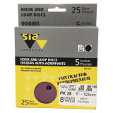 SIA Abrasives SIA-5x8H-MIX-60-400 5in 8H Mix Pack (25pk) 60-400G