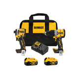 DEWALT DEW-DCK2050M2 20V MAX XR Hammer Drill & ATOMIC Impact Driver 2x 4.0Ah Combo Kit