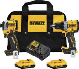 DEWALT DEW-DCK2051D2 20V MAX XR Drill/Driver & ATOMIC Impact Driver 2x 2.0Ah Combo Kit