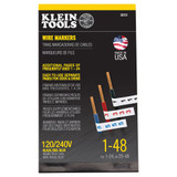 Klein KLE-56251 Wire Marker Book - 120/240V 3 Phase 1-48