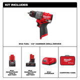 Milwaukee MIL-3404-22 M12 FUEL 1/2in  Hammer Drill / Driver Kit