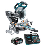 Makita MAK-LS002GM102 40V MAX XGT Cordless 8-1/2in Dual Compound Sliding Mitre Saw 4.0Ah Kit