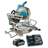 Makita MAK-LS004GM102 40V MAX XGT Cordless 10in Dual Compound Sliding Mitre Saw 4.0Ah Kit