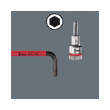 Wera Tools WERA-5022699001 9pc Hex-Plus Multicolour Hf Stainless 1 L-Key Set, Metric, Stainless Steel, With Holding Function,