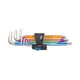 Wera Tools WERA-5022699001 9pc Hex-Plus Multicolour Hf Stainless 1 L-Key Set, Metric, Stainless Steel, With Holding Function,