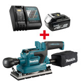 Makita MAK-Y-00309-DBO380Z Rapid Charger 5AH Kit + Cordless 1/3 Sheet Finishing Sander